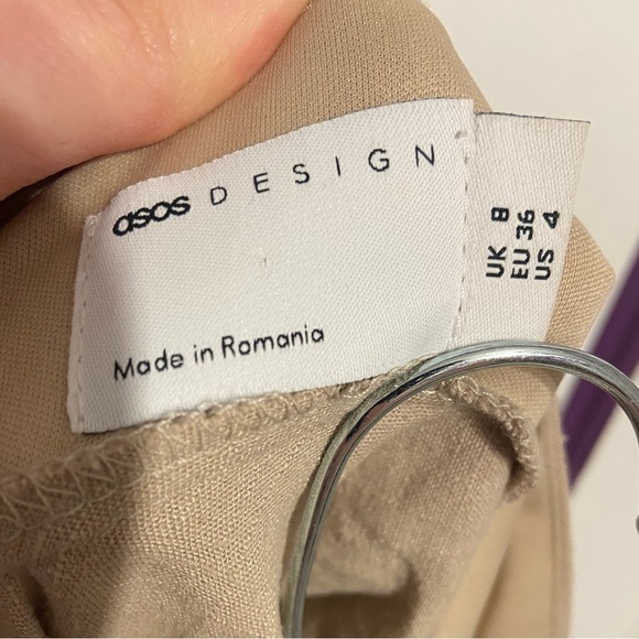 :ASOS DESIGN Draped Maxi Dress – Size 4 - Picture 4 of 9